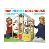 Деревянный кукольный домик Melissa&Doug, с подъемником и мебелью (MD2462) - Pampik - 4
