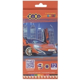 Олівці кольорові ZiBi Smart Line Машинка 12 шт. (ZB.2446) - Pampik