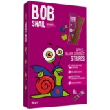 Конфета фруктово-ягодная Bob Snail Яблочно-черносмородиновый страйп, 84 г (6 шт. х 14 г) - Pampik