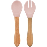 Ложка та виделка MinikOiOi Dig In силіконові, Pinky Pink (101060055) - Pampik