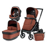 Коляска 3 в 1 Peg-Perego Team Terracotta, терракотовый (PACK03-00000000002) - Pampik