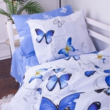 Пододеяльник на молнии MirSon Kids Time 17-0389 Blackburn, бязь, 210х143 см, белый с голубым - Pampik