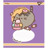 Зошит загальний Yes Pusheen, А5, в косу лінію, 12 аркушів (766311) - Pampik - 2