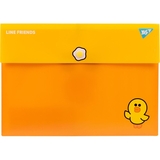 Папка-конверт Yes Line Friends, A4, с кнопкой (492081) - Pampik