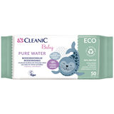 Влажные салфетки Cleanic Baby Eco Pure Water, 50 шт. - Pampik