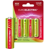 Батарейки Euroelectric AAA LR03 1,5V PE, 4 шт. - Pampik