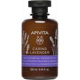 Нежный гель для душа Apivita Caring Lavender для чувствительной кожи, с лавандой, 250 мл - Pampik