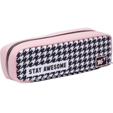 Пенал мягкий Yes PH-22-3 Stay Awesome, 21х7х6 см, черный с розовым (533245) - Pampik