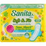 Гигиенические прокладки Sanita Soft & Fit Maxi Wing 24.5 см 8 шт. - Pampik