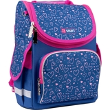 Рюкзак шкільний каркасний Smart PG-11 Hearts, синій (558995) - Pampik - 2