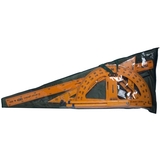 Комплект вимірювальних приладів ZiBi Teacher для шкільної дошки 5 предметів жовто-помаранчевий (ZB.5699) - Pampik