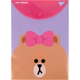 Папка-конверт Yes Line Friends, A4, з кнопкою (492076) - Pampik