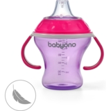 Поилка-непроливайка с мягким носиком BabyOno Natural nursing розовая 3+ 180 мл (1456/02) - Pampik - 3