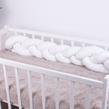 Захисна велюрова коса в ліжечко MirSon Kids Time 28-0001 White Velvet, біла - Pampik