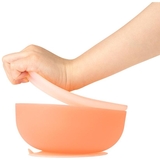 Миска дитяча Olababy із кришкою, помаранчевий (60521) - Pampik - 4