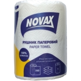 Паперовий рушник Novax Джамбо, тришаровий, 350 аркушів, 1 рулон - Pampik