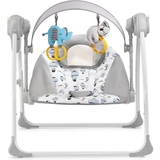 Крісло-гойдалка Kinderkraft Flo Mint сіре з блакитним (00-00158385) - Pampik - 3