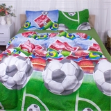 Пододеяльник на молнии MirSon Football 17-0587, бязь, 110х140 см, разноцветный - Pampik