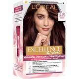 Стійка крем-фарба для волосся L'Oreal Paris Excellence Creme відтінок 4.15 (морозний шоколад) 192 мл - Pampik