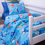 Комплект постельного белья MirSon Kids Time 22-1314 Cerulean, детский - Pampik