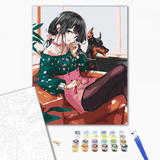 Картина за номерами ArtCraft Дівчина з собакою 40x50 см (10327-AC) - Pampik - 2