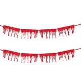 Гирлянда бумажная фигурная Yes! Fun Halloween Капли крови глиттер, 3 м (801183) - Pampik