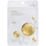 Тканинна маска для обличчя BeauuGreen Firming Collagen Essence, 23 г - Pampik