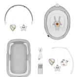 Качалка-ліжко Lionelo Bella Set Grey Concrete, сірий - Pampik - 19