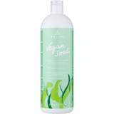 Питательный шампунь Kallos Cosmetics KJMN Vegan Soul Nourishing Shampoo с растительными протеинами и маслом авокадо 1 л - Pampik