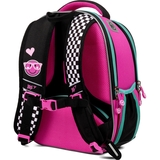 Рюкзак каркасний Yes H-100 Lovely Smile, черный с малиновым (559378) - Pampik - 3