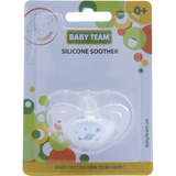 Пустышка силиконовая Baby Team классическая, белая (3103) - Pampik - 4