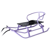 Санки Vitan Комета зі спинкою та кольоровою планкою фіолетові (2030123) - Pampik