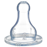 Соска силіконова Bebe Confort Standard Base Teats, класична, розмір S2, 2 шт., 0-12 міс. (3102201400) - Pampik