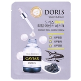 Тканинна маска для обличчя Jigott Doris Caviar Real Essence Mask, з екстрактом чорної ікри, 25 мл - Pampik