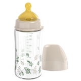 Бутылочка для кормления Nip Зеленая Вишенка, с широкой горловиной, латекс, 240 мл (35119) - Pampik