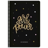Тетрадь для записей Student Girl power, А5, в клеточку, спираль, 80 листов (A5-SC-080-6077K) - Pampik