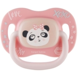 Силіконова симетрична пустушка Canpol babies Exotic Панда, рожевий, 6-18 міс. (34/921_pand) - Pampik