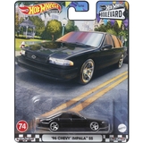 Коллекционная модель машинки Hot Wheels Премиальные автомобили '96 Chevy Impala SS черная (GJT68/HKF20) - Pampik
