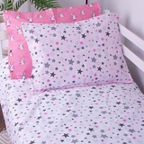 Простирадло MirSon Kids Time Бязь, 17--0528, Bunnies pink - Pampik