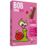 Цукерка фруктово-ягідна Bob Snail Яблучно-Малиновий страйп, 84 г (6 шт. х 14 г) - Pampik