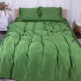 Пододеяльник на молнии MirSon Salad 23-0010, искусственный шелк, 110х140 см, зеленый - Pampik