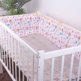 Захисний борт в ліжечко MirSon Kids Time 18-0002 Sweet Home, білий - Pampik