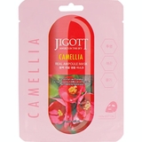 Тканинна маска для обличчя Jigott Camellia Real Ampoule Mask Камелія, 27 мл - Pampik