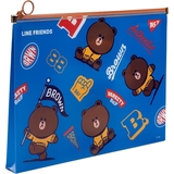 Папка Yes Line Friends, B5, на молнии (492091) - Pampik