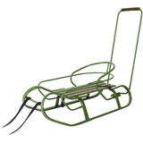 Санки Vitan Експрес зі спинкою, ручкою та кольоровою планкою хакі (2030083) - Pampik