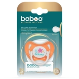 Пустышка круглая Baboo Sea Life, силиконовая, 6+ мес., оранжевая (5-028) - Pampik - 4