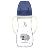 Пляшечка для годування Canpol babies Easystart Sleepy Koala, антиколікова, 300 мл, блакитна (35/238_blu) - Pampik