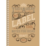 Блокнот для записей Student label cool А6, без линирования, спираль, 80 л. (A6-SC-080-6074) - Pampik