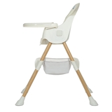 Стульчик для кормления Bambi M 4136-2 White Wood, белый (24383) - Pampik - 4