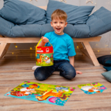 Пазли Roter Kafer Ферма 2 в 1 у тубусі, 63 елементи (RK1080-01) - Pampik - 4